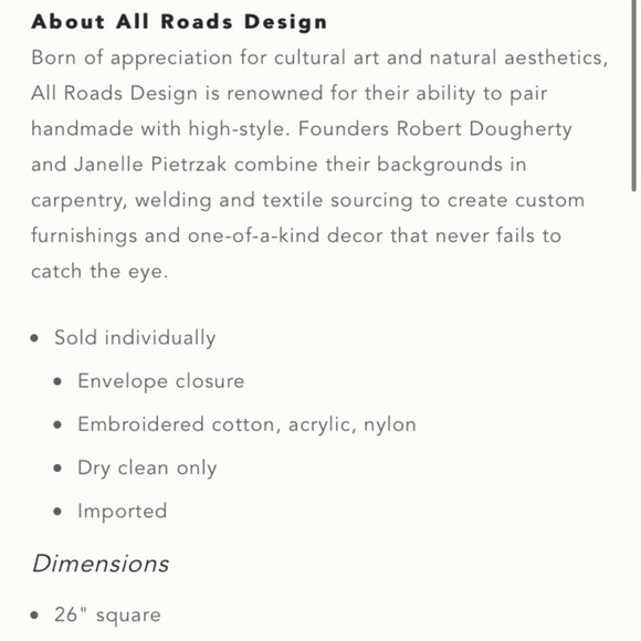 Anthropologie All Roads Woven Solstice Decorative Shames Pillowcase Set of Two - Picture 14 of 14